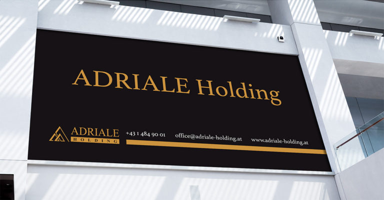 Návrh neutrálního billboardu pro značku Adriale Holding