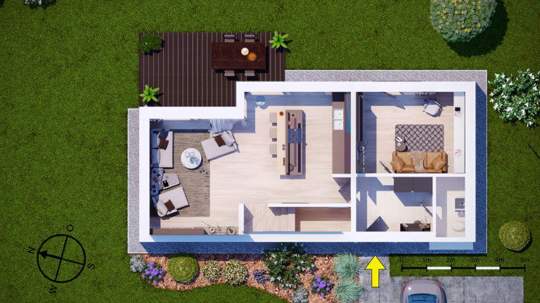 3D půdorys pro interaktivní navigátor