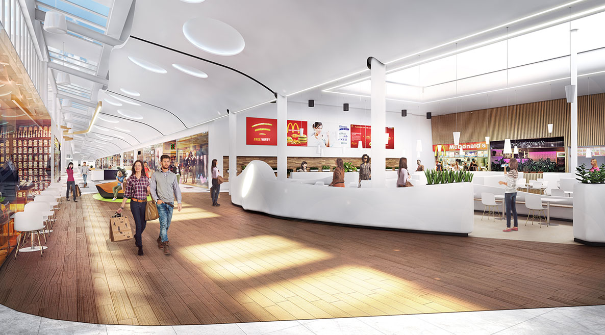 Fotorealistické vizualizace nákupních prostor