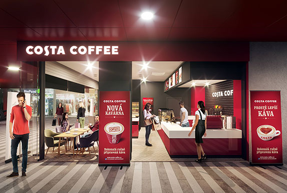 Vizualizace kavárny